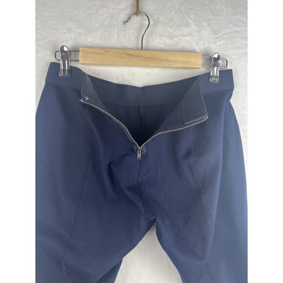 J. Crew Navy Blue Pixie Leggings Pants Women Size 8 Back Zipper Back Seam 31090 - Picture 10 of 15